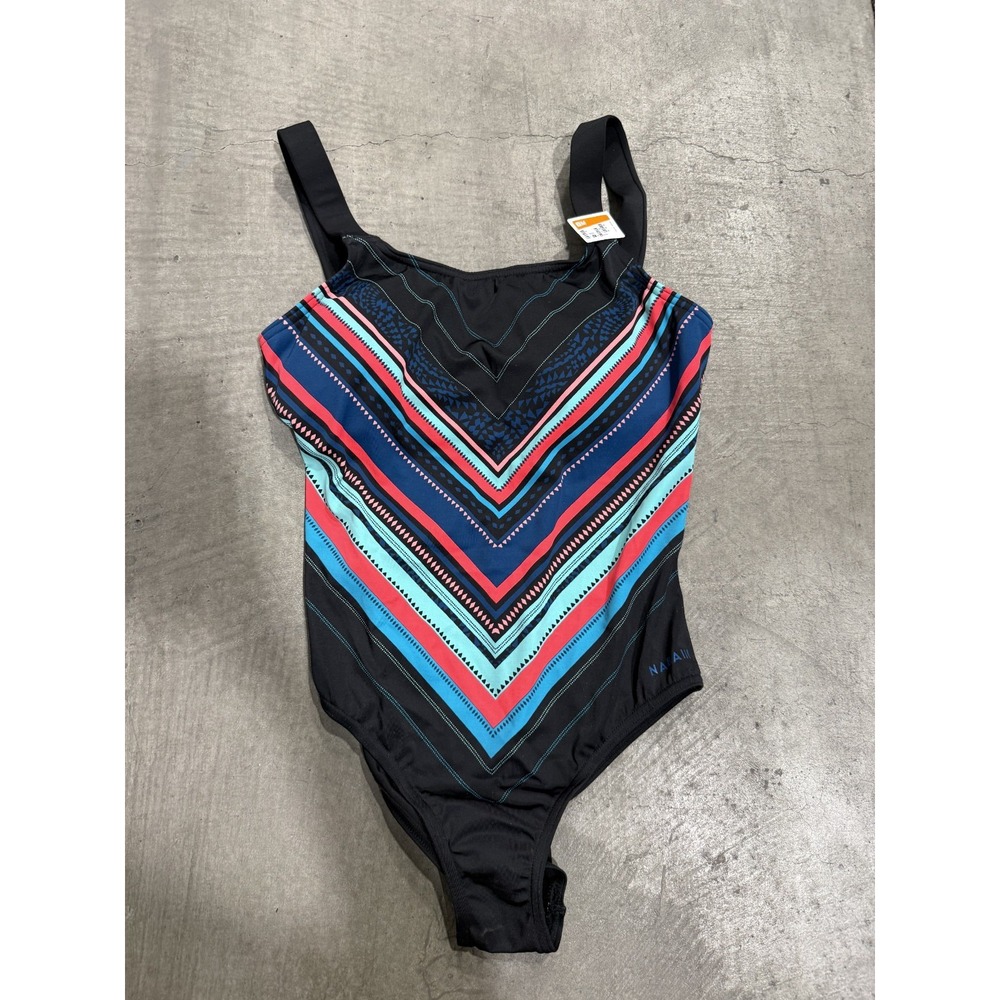 NWT Decathlon Nabaiji One-Piece Swimsuit Black Size M